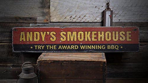Nagrađivani znak za roštilj, znak za pušnicu po mjeri, za Dad Smokehouse Decor, BBQ Decor, rustikalni ručno