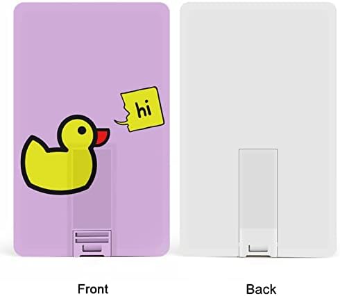 Pozdrav žuti patka USB fleš pogon personalizirana kreditna kartica Pogonski memorijski stick USB ključni pokloni