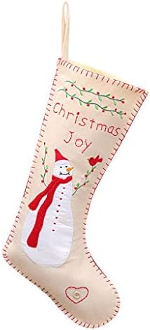 Čarape Privjesni vez snjegović stari posteljina Božićne čarape Dekor shaggy božićni vijenac