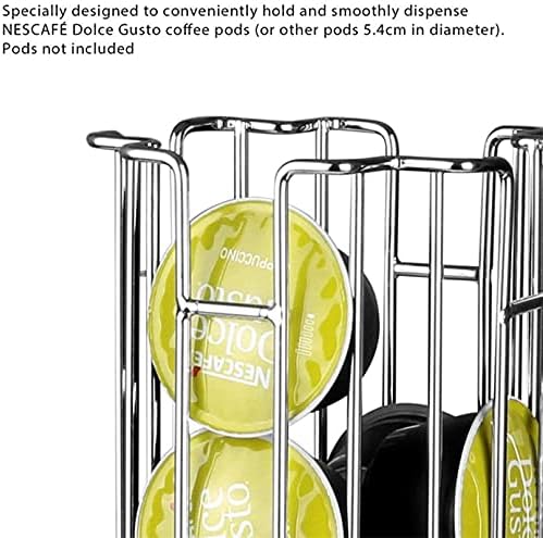 SYSYLY držač mahuna za kafu stalak za Organizator za skladištenje, držač mahune za kafu karusel rotacija