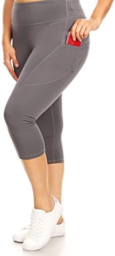 Yelete ženske hlače za trčanje visoke struk rešetke za zub za gležnjeve vježbanja s džepovima