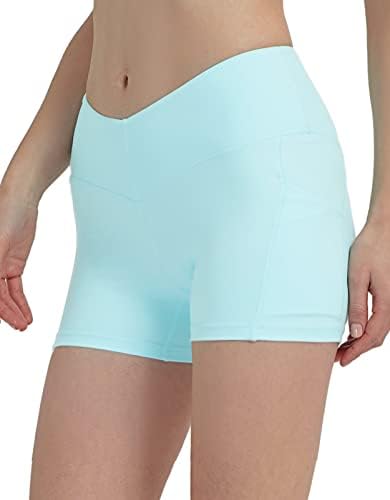 Sissycos V-struk Bikerske kratke hlače sa džepovima za žene Tummy Control Yoga vježbanje trčanja 4 / 6