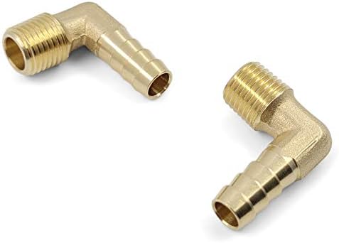 1/4 NPT do 3/8 crijevo Barb - mesing cijevi Fitting Adapter 90 stepeni koljeno 9mm 10mm bradavica