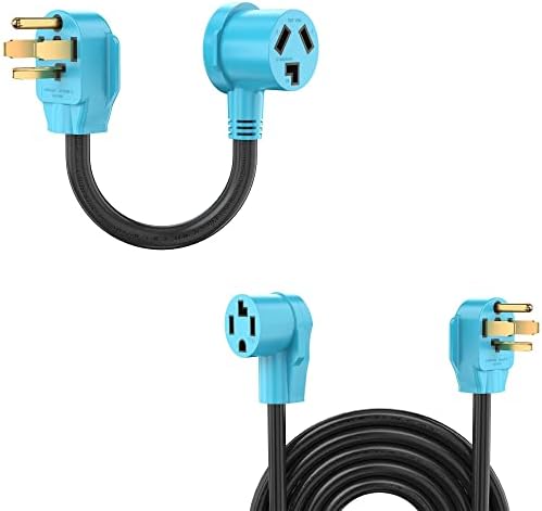 Circlecord sušilica adapter kabela 3 PRONG DO 4 PRONG BLUE I 4 PRONG 50 stopa sušilica / EV produžni kabel