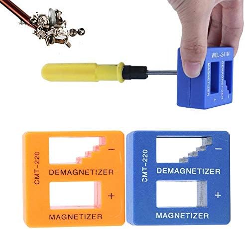 Garosa 2 kom Magnetizer Demagnetizer za odvijač, 2 u 1 alat za brzu magnetizaciju i demagnetizaciju za vrhove