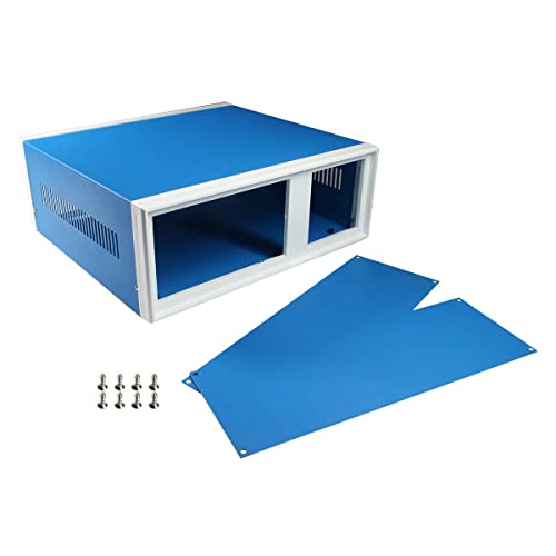 Jutagoss 12.20 x 11.22 X 4,53 elektronička kutija, plava metalna razvodna kutija, kućište otporno na vremenske