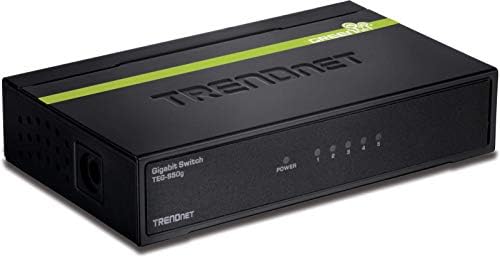 TrendNet bez ventilatora 5-porta Nenapanirani Gigabit Greennet Desktop metalni prekidač, TEG-S50G, Ethernet