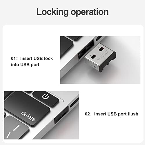AUCAS USB Blocker porta - pakovanje od 10, crno sa ključem, prašinom i otporom na vlagu