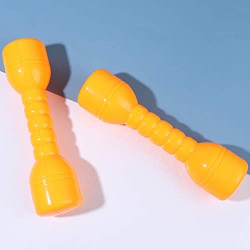 INOOMP 1 par plastičnih vežbi za vežbanje deca ručne bučice Kućni Teretana fitnes Barbell ergonomski Jutarnji vežbanje Barbells ručni Bar za vrtić crveni