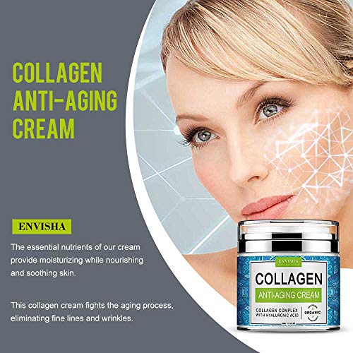 ENVISHA Collagen hijaluronska kiselina krema protiv bora, održavanje glatke & amp; delikatna koža, smanjiti Fine linije i bore, anti-aging dan i noć krema-1.7 Floz