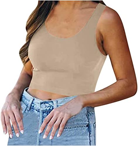 Ženska bluza bez rukava ošišana cijev Bustier Sport Atletski Camisole rezervoar bluza Bustier Vest