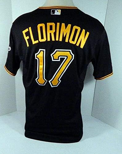 2015 Pittsburgh Pirates Pedro Florimon # 17 Igra Rabljeni Black Jersey 731 - Igra Polovni MLB dresovi