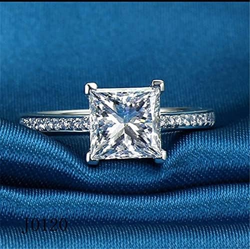 2023 Novo angažovanje dijamantskih princeze ženski cirkon prsten personalizirani prstenovi prilično prsten