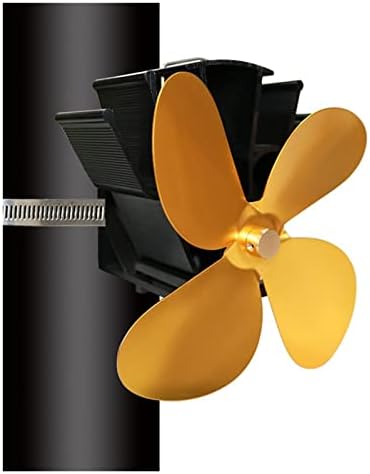 LYNLYN no Magnet zidni ventilator za kamin Low Noise 4-termodinamički ventilator peći za kamin od drva