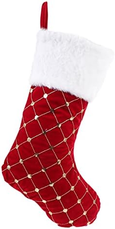 PRETYZOOM 1kom Božić bombona keks poklon čarapa torba viseći dekor Božić čarapa oblik poklon torba