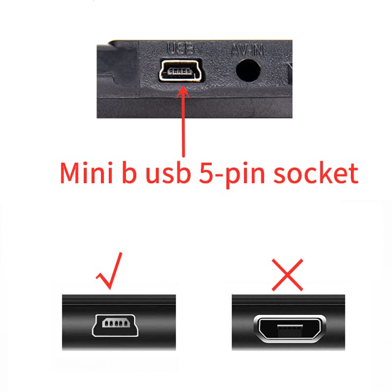 Larrits Extra Long 5M USB 2.0 za mini USB kabel 90 stupnjeva lijevi ugao napajanja kabl za