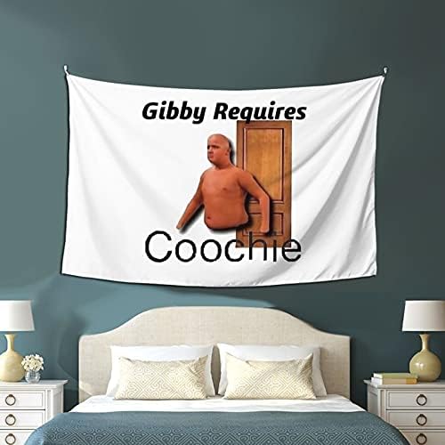 Gibby zahtijeva Coochie 1 tapiserija 60 * 40 inča za spavaću sobu dnevni boravak zidnog visećeg dekor tapiserija