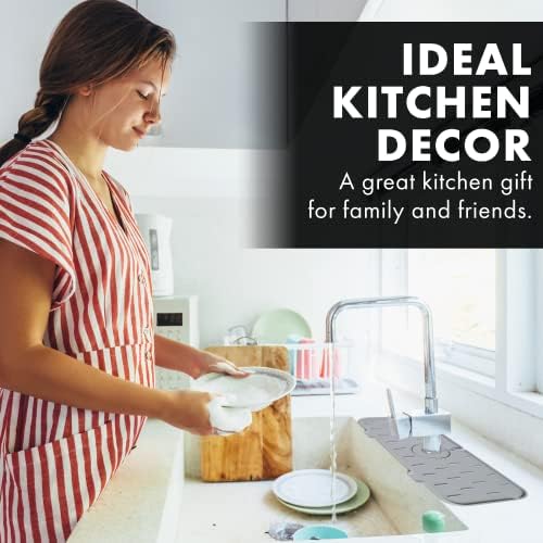 KitchensPlus silikonska podloga za slavinu za kuhinjski sudoper-zaštita od prskanja kuhinjskog sudopera sa
