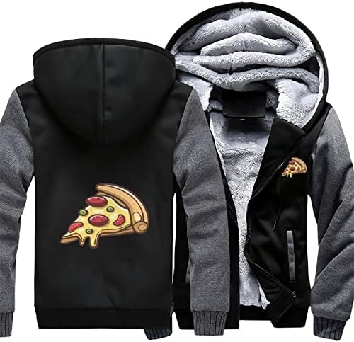 Italija Pizza Muška kapuljača sa patentnim zatvaračem dugi rukavi Sweashirt debeli kaput džemper sa kapuljačom sa džepovima