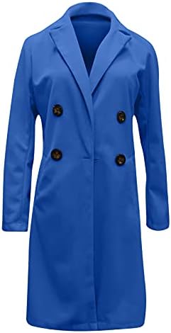 Ženska osnovna esencijalna esencijalna midina vunena mješavina grašak 2022 Blazer jakne za žene zimski
