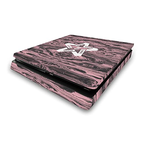 Glava Case Designs zvanično licencirani Juventus Football Club Black & amp; Pink Marble Logo Art Vinyl naljepnica Gaming kože Decal Cover kompatibilan sa Sony PlayStation 4 PS4 Slim konzola