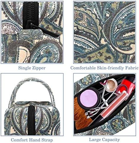Tbouobt kozmetičke torbe za šminke za žene, male šminke torbe za putne vrećice, umjetnost Paisley uzorak