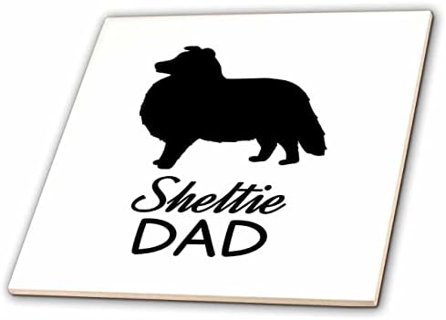 3drose Janna Salak Designs Dogs-Sheltie Dog Dad-Shetland Sheepdog-Tiles