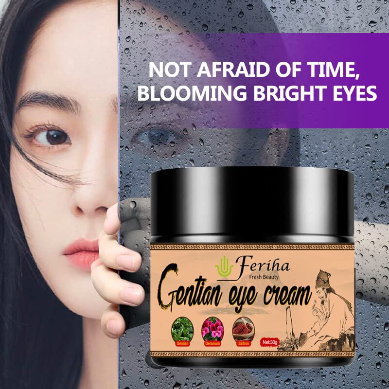 Feriha gentian krema za oči - masne granule - hidratantni - tamni krugovi - vreća za oči - kože učvršćivanje