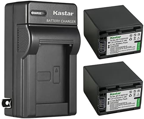 Kastar 1-Pack NP-FV100 Zamjena baterije i Zidni punjač za Sony HDR-CX130, HDR-CX155, HDR-CX160, HDR-CX180,