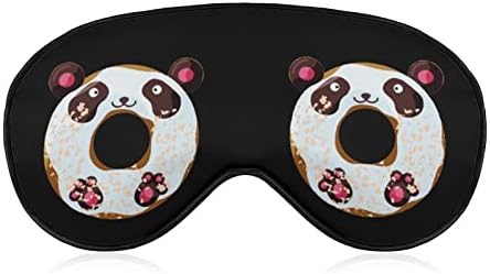 Smiješna panda krofna maska ​​za spavanje meka za povezivanje prijenosna maska ​​za oči s podesivim