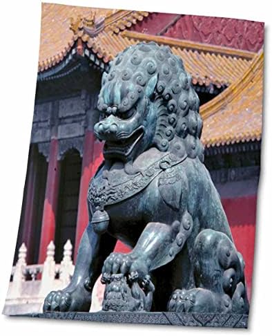 3Droza Kina, Peking, Lion Statue stražari zabranjeni City-AS07 RER0027 - Ric. - Ručnici
