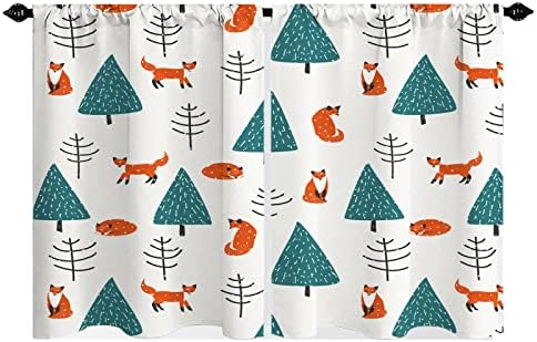Crtani fox kuhinjske zavjese smiješne životinje borovo drvo bojica Crtanje dječje tematske šipke Smalo