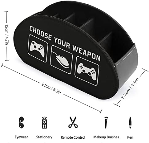 Odaberite svoje oružje Regulator video igara Moderni daljinski upravljač sa 5 odjeljaka PU kožna matifunkcionalna