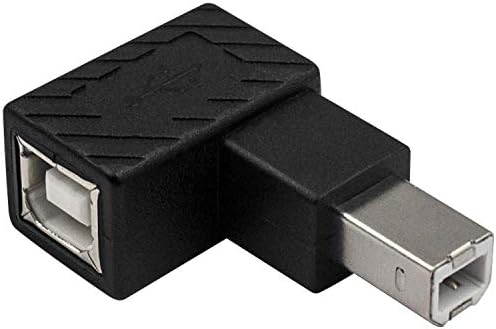 Duttek USB b 2.0 adapter, USB 2.0 kabelski adapter za štampač, lijevi ugao USB b 2.0 muški za ženski adapter za printer kratki produžni kabel za štampač, skener, mobilni HDD i još mnogo toga