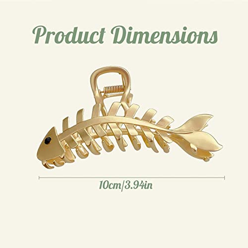 1pcs zlatna metalna kosa koplja riba oblika kose kose nosip stezaljke za kosu Dizajnirajte velike