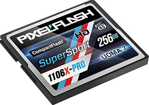 256GB Supersport CompactFlash memorijska kartica 1106x PixelFlash Pro Brza brzina prenosa do 167mb / s za foto i Video memoriju