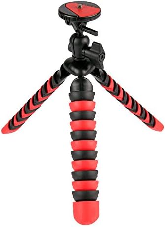 Vivitar Veliki paukov tronožnici, prostire se na 12 inča i rotira 360 stepeni, viv-sp-12-crvene / blk, crvene i crne