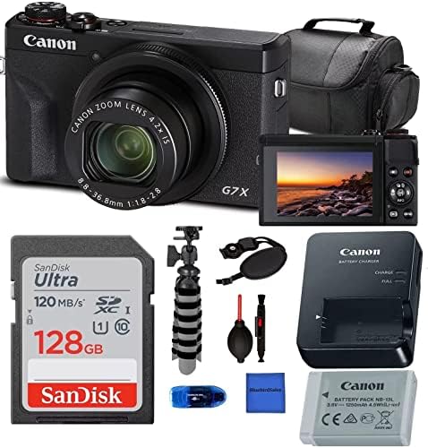 PowerShot kamere G7 X Mark III digitalna kamera Pro Bundle + torba za kameru + Sandisk 128GB memorijska kartica