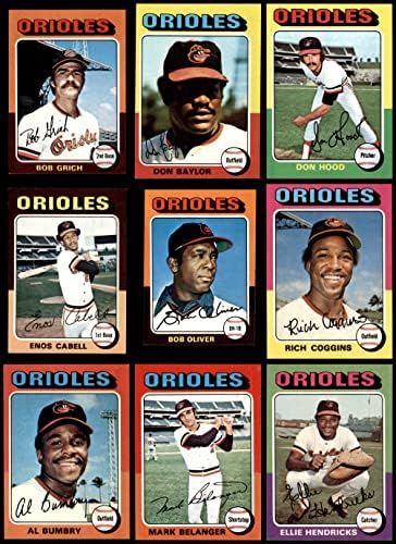 1975 TOPPS Baltimore Orioles Team Set Baltimore Orioles NM Orioles