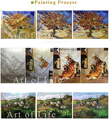 80-1500 dolara ručno oslikali nastavnici umjetničkih Akademija - 20 umjetničkih slika jesenji riječni pejzaž Barbizon Henri Joseph Harpignies uljana slika na platnu - zidni dekor 01