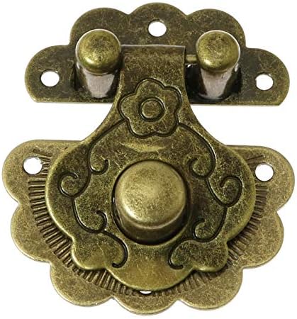 Magic & Shell 40x36mm Dekorativni antički stil Antikni brončani reljefni ukrasni HASP zasun brava