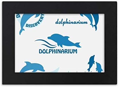 hladni majstor DIY laboratorija plavi okean Dolphin Biologija Desktop okvir za fotografije crna slika umjetnička