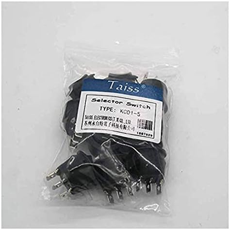 NYCR 10pcs AC 250V / 6A, 125V / 10A, crni uključeni / isključeni / na SPDT, 3-pin 3 Pozicija