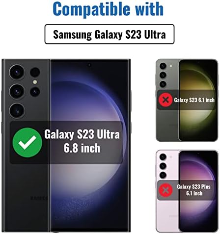 NEEPART [3+3 Pack] za Samsung Galaxy S23 Ultra zaštitnik ekrana [ne staklo], 3 paketa Premium fleksibilni