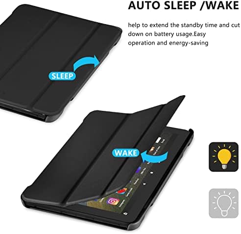 COO CASS odgovara Kindle Fire HD 8 & 8 Plus tablet, tanko preklopno pokriće sa automatskim buđenjem / spavanjem