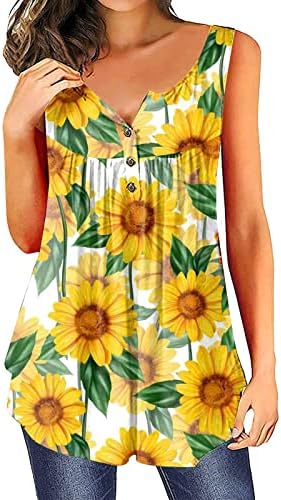 Akollsppnsy ženske bluze proljeće 2023 ovratnik bez rukava Tee cvjetni tisak radni uslužni modni vrhovi za