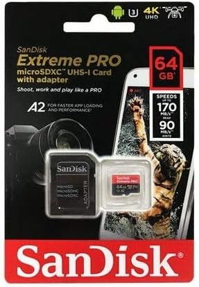 64GB SanDisk Micro SDXC Extreme Pro memorijska kartica radi sa DJI Mavic 2, Pro, Zoom, Spark, Phantom 4, Quadcopter