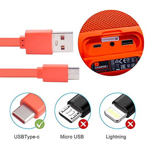 Zamjena Flat USB Type-C punjač kabl za punjenje kabl za napajanje kompatibilan sa JBL Charge 4 Charge 5 JBL Flip