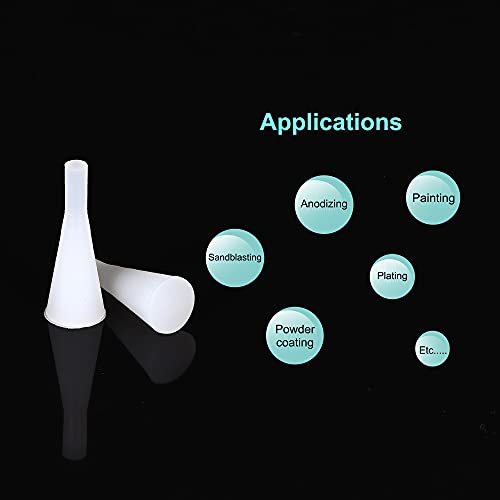 MECCANIXITY silikonska guma konusni utikač 1/8 do 5/16 čvrsta supstanca za premazivanje prahom, farbanje,