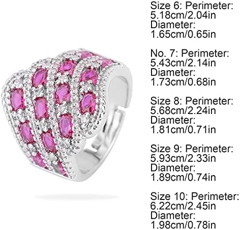 Jednostavan mikrovalni prsten za srčani zirkonijski prsten sa prstenom prijatelja Sapphires